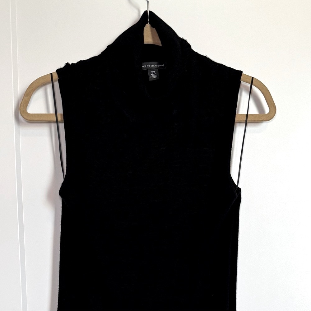 Saks Fifth Avenue Black Sweater Dress